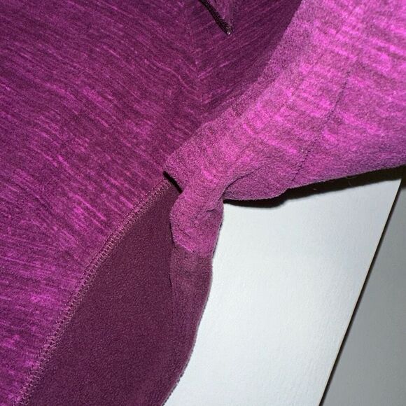 Columbia Womens Purple Fuchsia Fleece Quarter Zip Sweatshirt Size Medium - Picture 5 of 12